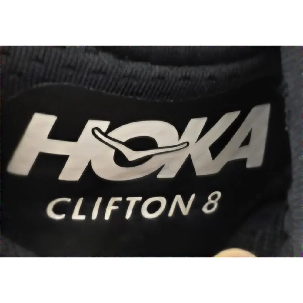 Hoka One One Clifton 8 Mens 12.2E 1121374 RTAR Blue Red Running Shoes Sneaker